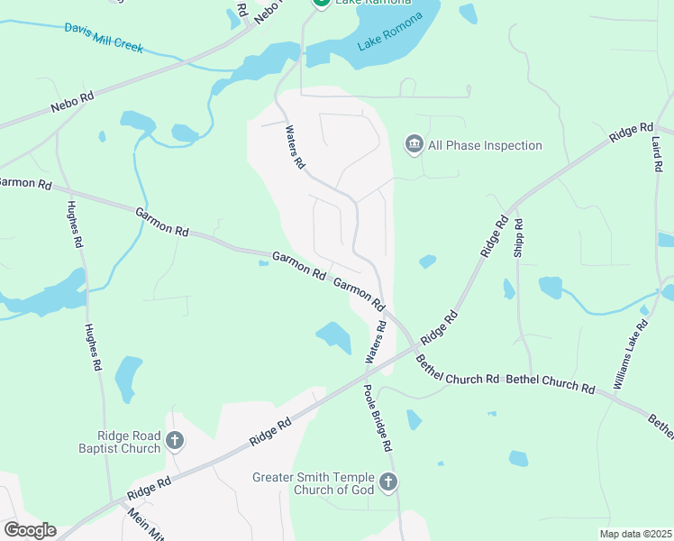 map of restaurants, bars, coffee shops, grocery stores, and more near 30 Derby Drive in Hiram