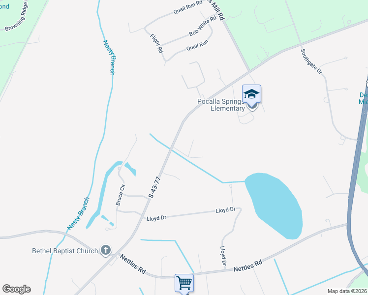 map of restaurants, bars, coffee shops, grocery stores, and more near 12 Danny Court in Sumter