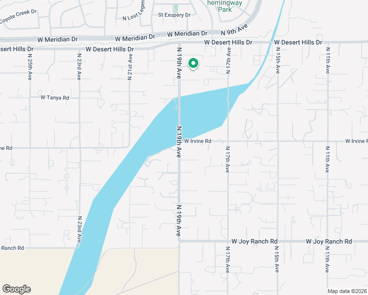 map of restaurants, bars, coffee shops, grocery stores, and more near 1831 West Irvine Road in Phoenix