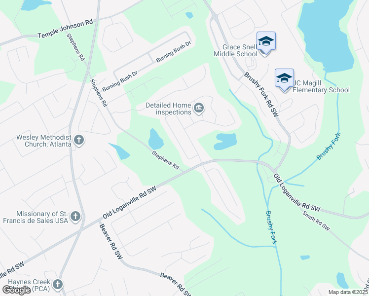 map of restaurants, bars, coffee shops, grocery stores, and more near 1213 Old Loganville Road Southwest in Loganville