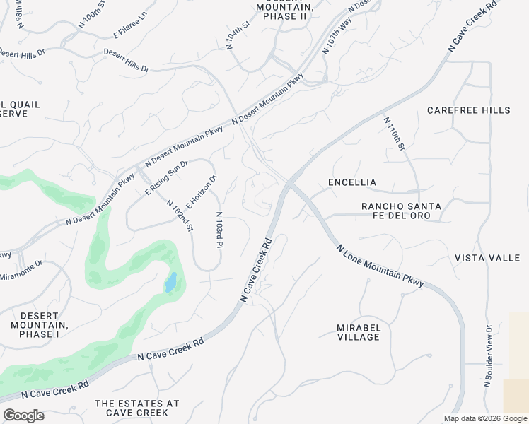 map of restaurants, bars, coffee shops, grocery stores, and more near 10504 East Horizon Drive in Scottsdale