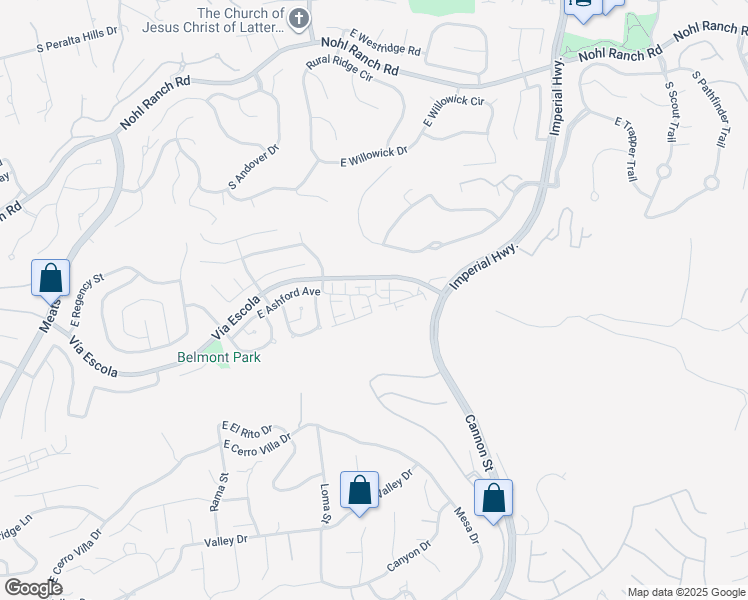 map of restaurants, bars, coffee shops, grocery stores, and more near in Villa Park