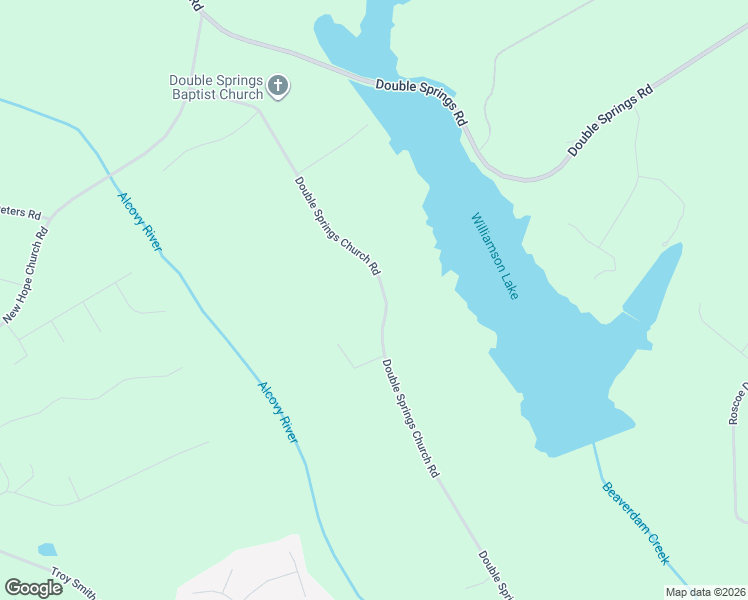 map of restaurants, bars, coffee shops, grocery stores, and more near 2020-2698 Double Springs Church Road in Monroe