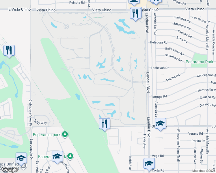 map of restaurants, bars, coffee shops, grocery stores, and more near 67675 South Natoma Drive in Cathedral City