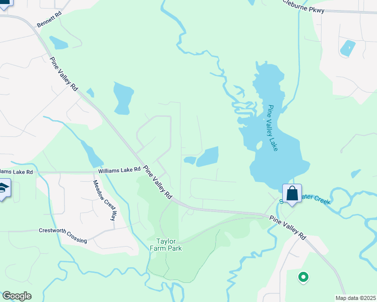 map of restaurants, bars, coffee shops, grocery stores, and more near 252 Weeping Willow Drive in Powder Springs