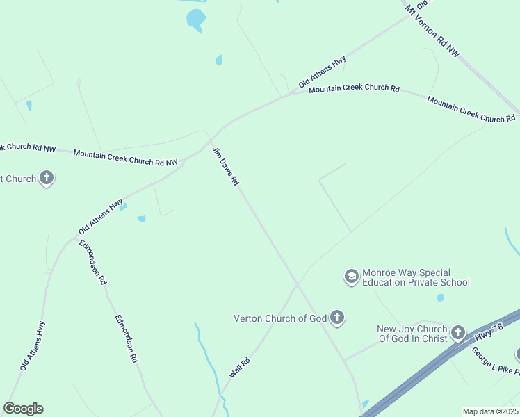 map of restaurants, bars, coffee shops, grocery stores, and more near 859 Jim Daws Road in Monroe