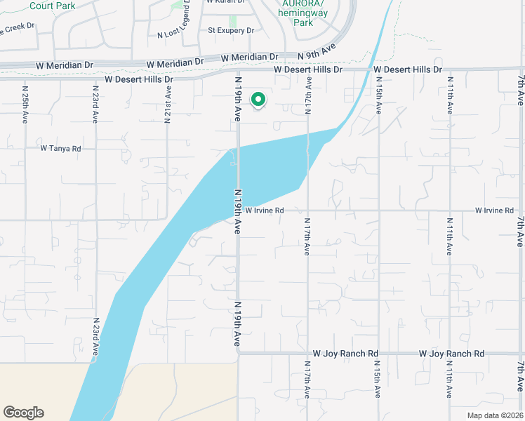 map of restaurants, bars, coffee shops, grocery stores, and more near 1831 West Irvine Road in Phoenix