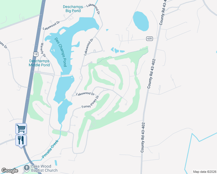 map of restaurants, bars, coffee shops, grocery stores, and more near 655 Torrey Pines Drive in Sumter