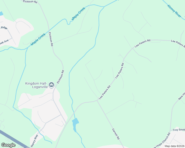 map of restaurants, bars, coffee shops, grocery stores, and more near 2117 Seths Ridge in Loganville