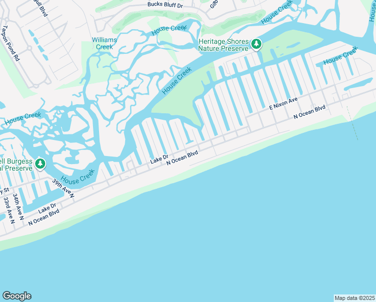 map of restaurants, bars, coffee shops, grocery stores, and more near 4706 Lake Drive in North Myrtle Beach