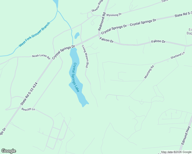 map of restaurants, bars, coffee shops, grocery stores, and more near 165 Living Waters Boulevard in Lexington