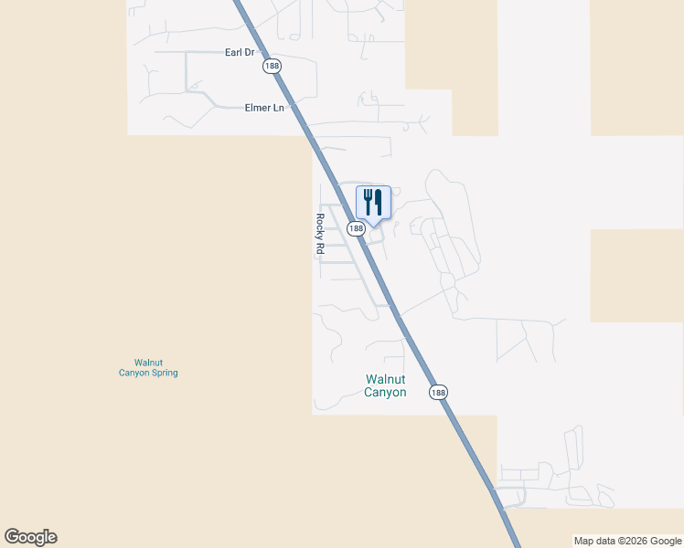 map of restaurants, bars, coffee shops, grocery stores, and more near 180 Four Peaks Road in Tonto Basin