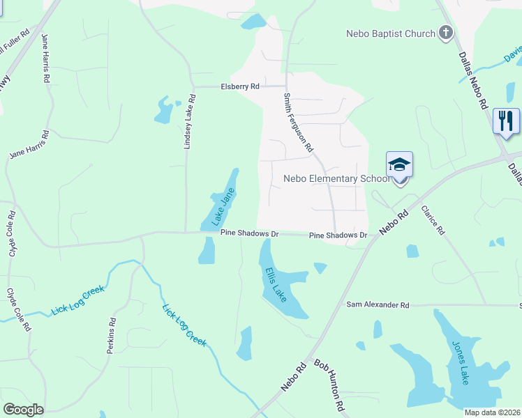 map of restaurants, bars, coffee shops, grocery stores, and more near 160 Patty Drive in Dallas