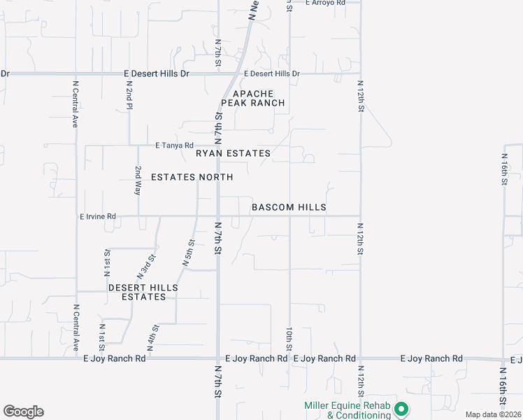 map of restaurants, bars, coffee shops, grocery stores, and more near 921 East Irvine Road in Phoenix