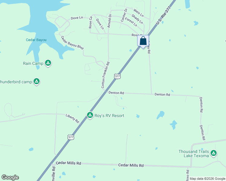 map of restaurants, bars, coffee shops, grocery stores, and more near 77 Denton Road in Gordonville
