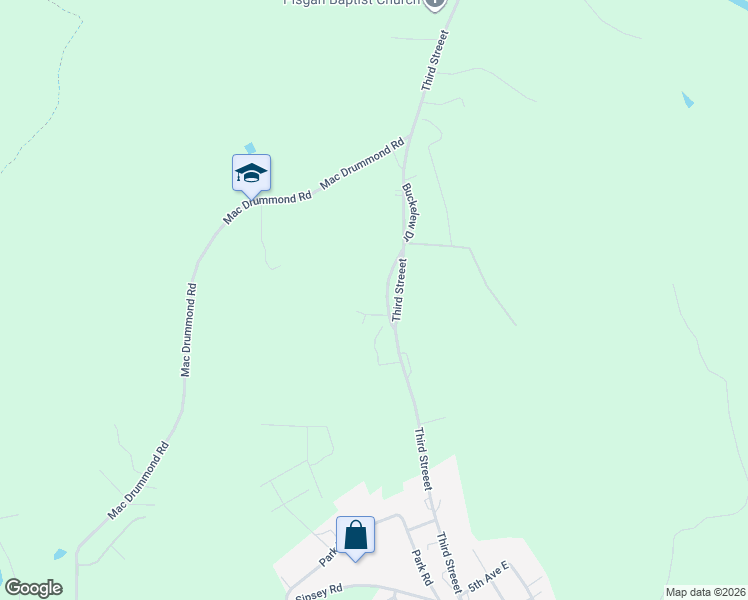 map of restaurants, bars, coffee shops, grocery stores, and more near 2-98 Kitty Hawk Drive in Jasper