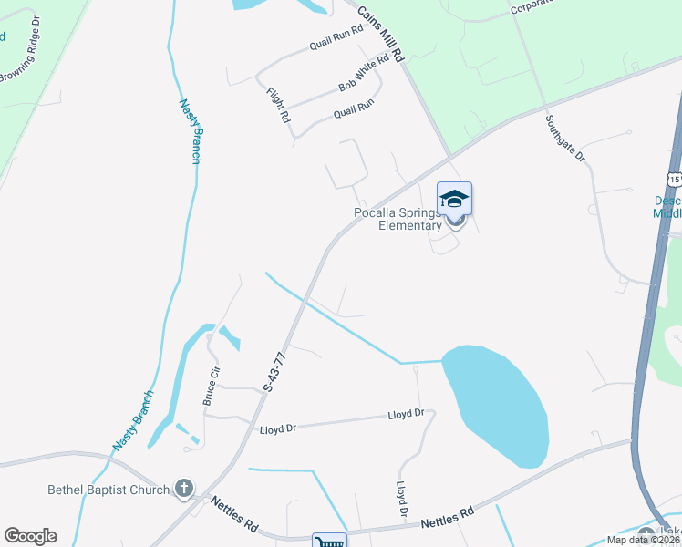 map of restaurants, bars, coffee shops, grocery stores, and more near 12 Danny Court in Sumter