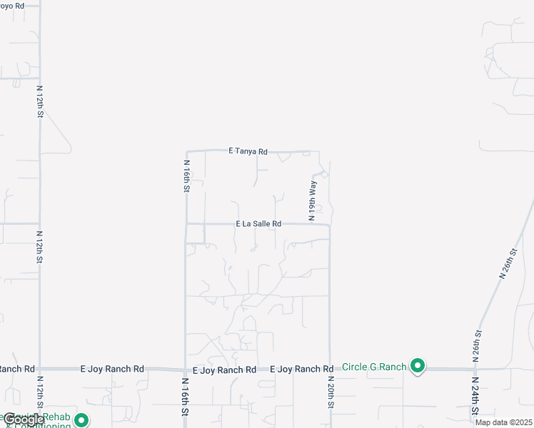 map of restaurants, bars, coffee shops, grocery stores, and more near 1812 East La Salle Road in Phoenix