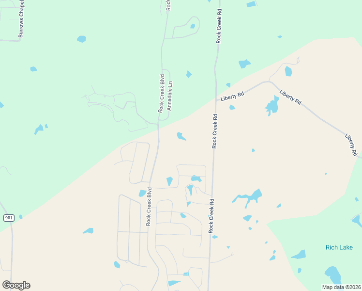 map of restaurants, bars, coffee shops, grocery stores, and more near 1635 Rock Creek Road in Gordonville