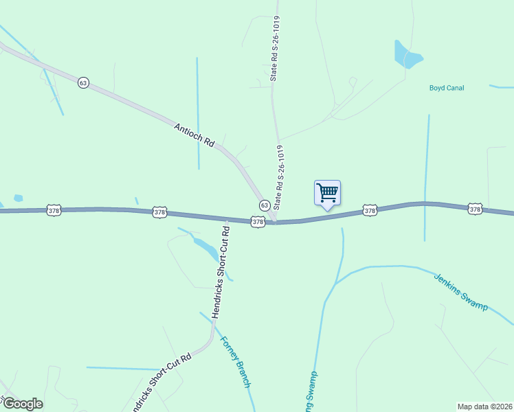 map of restaurants, bars, coffee shops, grocery stores, and more near 5451 Juniper Bay Road in Conway