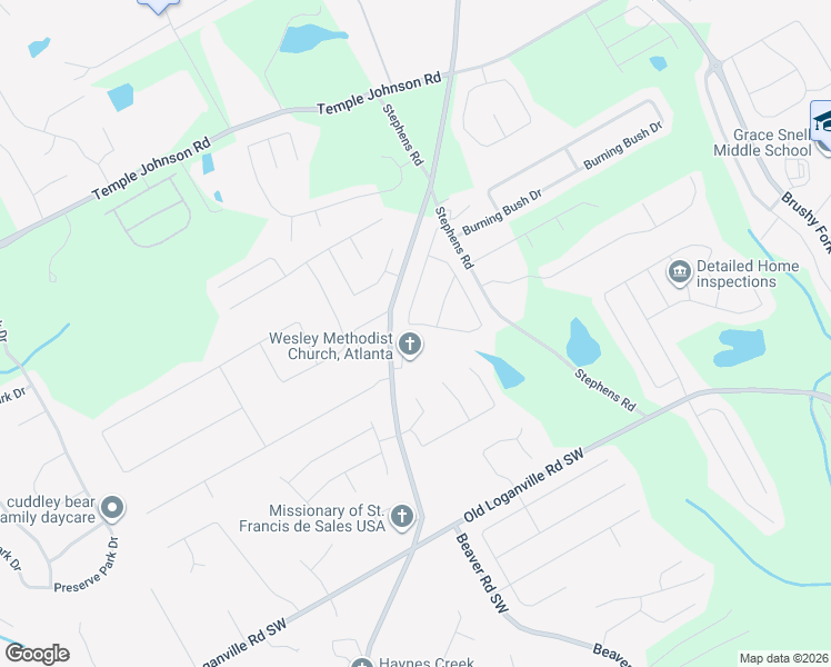 map of restaurants, bars, coffee shops, grocery stores, and more near 1525 Rose Pointe Drive in Loganville