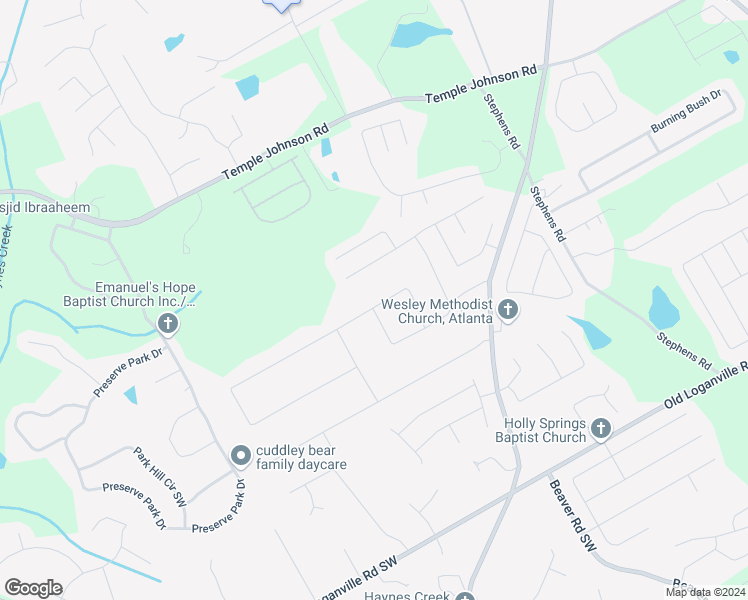 map of restaurants, bars, coffee shops, grocery stores, and more near 2212 Red Rose Lane in Loganville