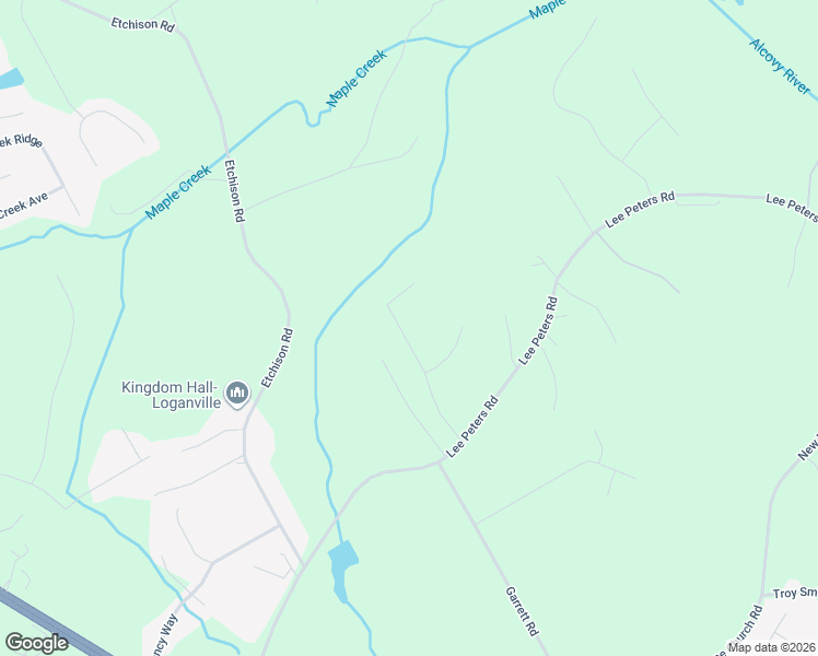 map of restaurants, bars, coffee shops, grocery stores, and more near 2129 Seths Ridge in Loganville