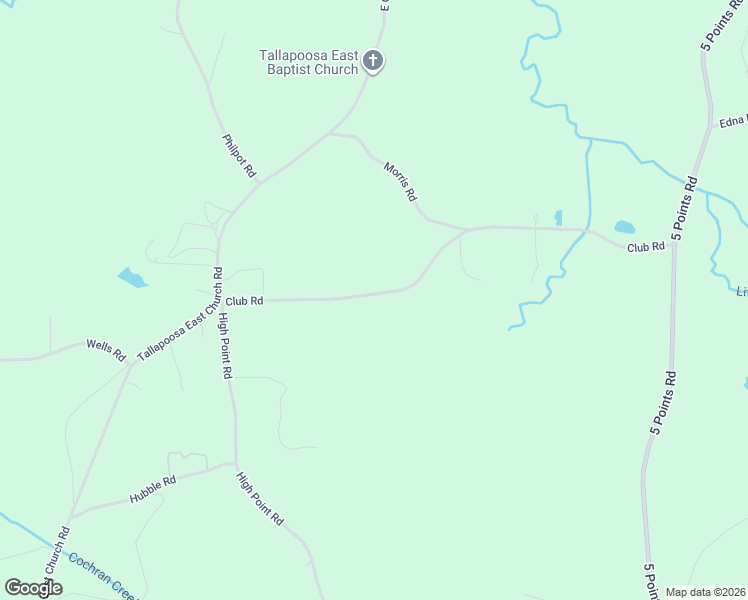 map of restaurants, bars, coffee shops, grocery stores, and more near 201 Club Road in Buchanan