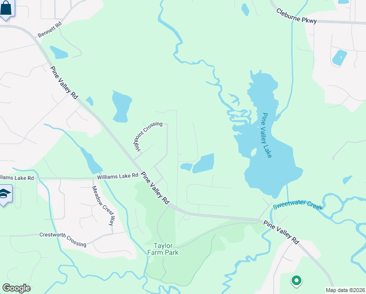 map of restaurants, bars, coffee shops, grocery stores, and more near 252 Weeping Willow Drive in Powder Springs