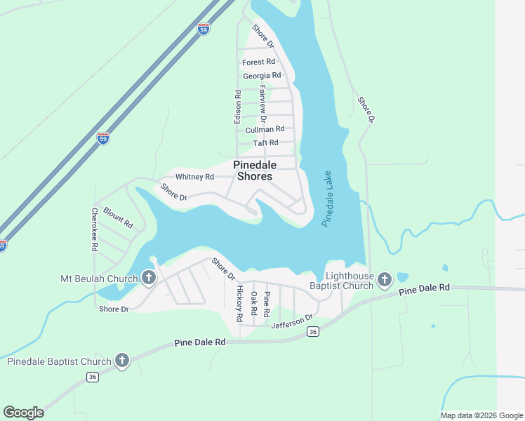 map of restaurants, bars, coffee shops, grocery stores, and more near 2693 Shore Drive in Ashville