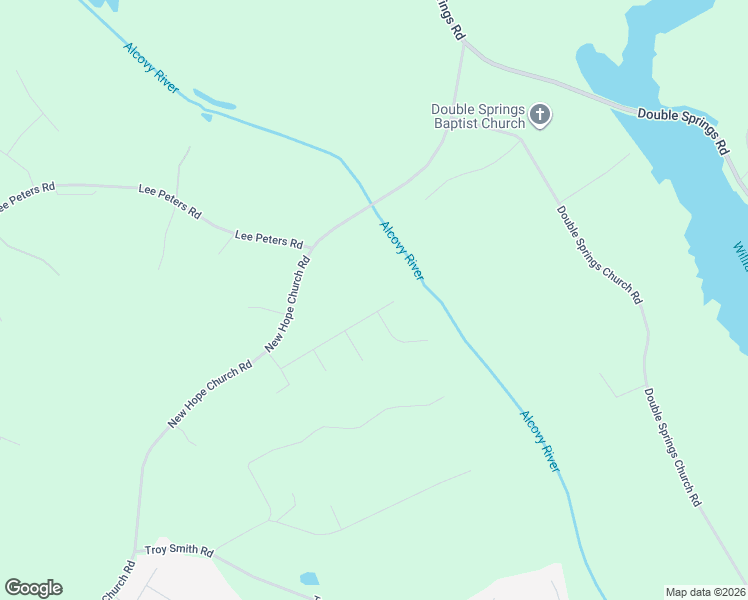 map of restaurants, bars, coffee shops, grocery stores, and more near 658 Alcovy River Drive in Between