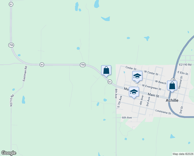 map of restaurants, bars, coffee shops, grocery stores, and more near 12870-13056 Highway 91 in Calera