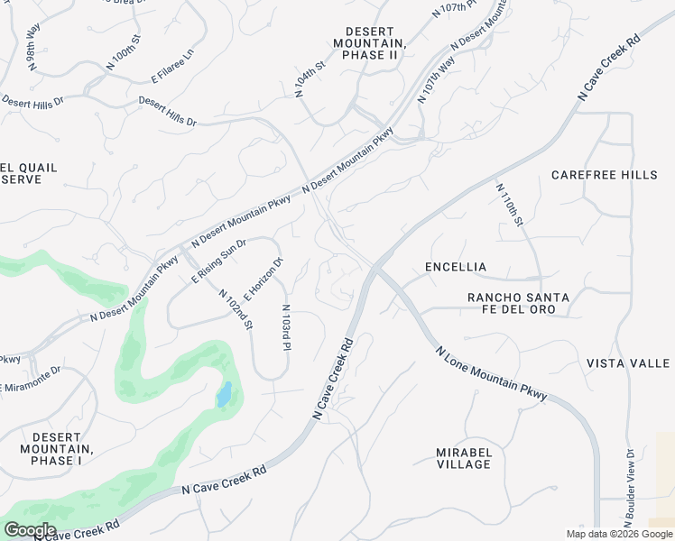 map of restaurants, bars, coffee shops, grocery stores, and more near 38675 North 104th Place in Scottsdale