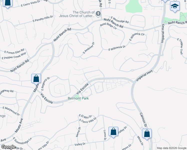 map of restaurants, bars, coffee shops, grocery stores, and more near 4802 East Bradford Avenue in Orange