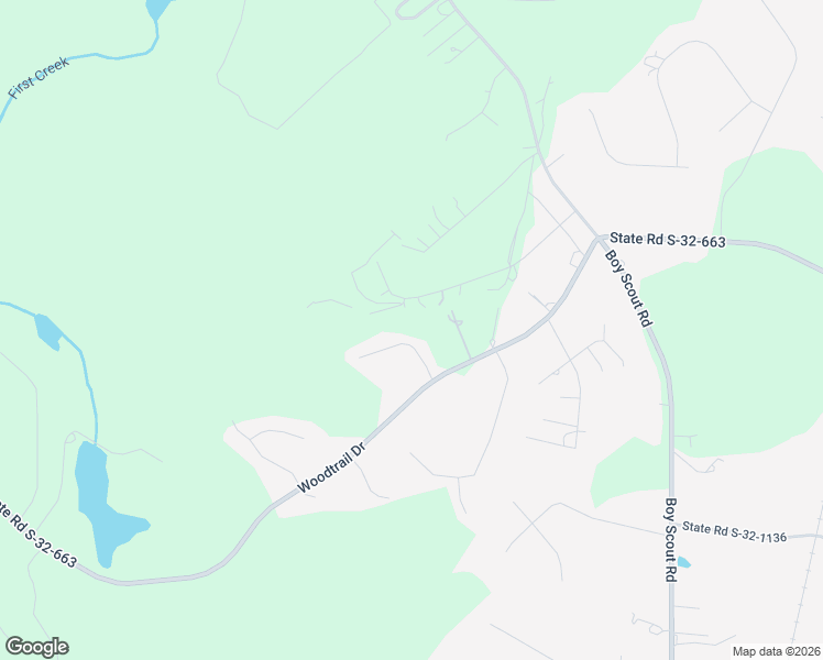 map of restaurants, bars, coffee shops, grocery stores, and more near 124 Woodtrail Lane in Gaston