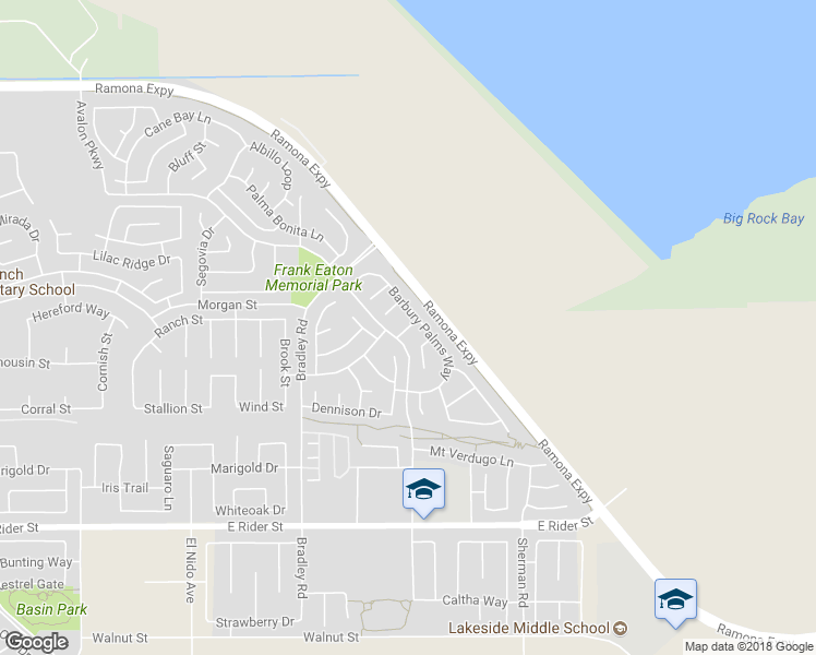 map of restaurants, bars, coffee shops, grocery stores, and more near 3947 Coral Gables Road in Perris