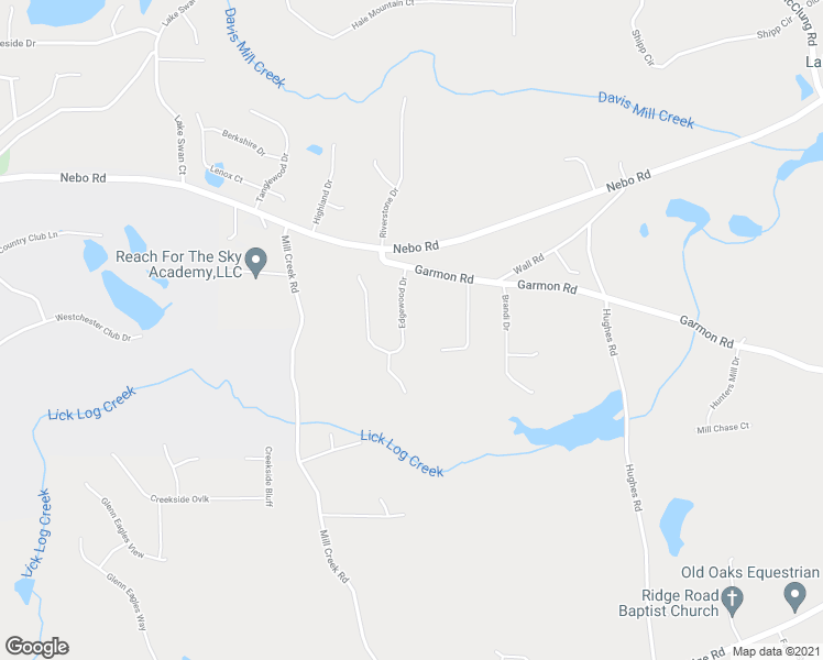 map of restaurants, bars, coffee shops, grocery stores, and more near 145 Edgewood Drive in Hiram