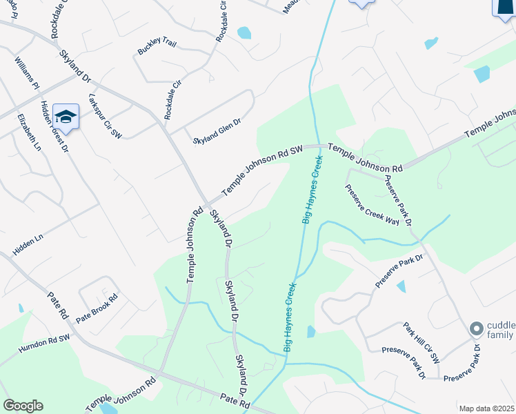 map of restaurants, bars, coffee shops, grocery stores, and more near 2050 Lyda Lane in Loganville