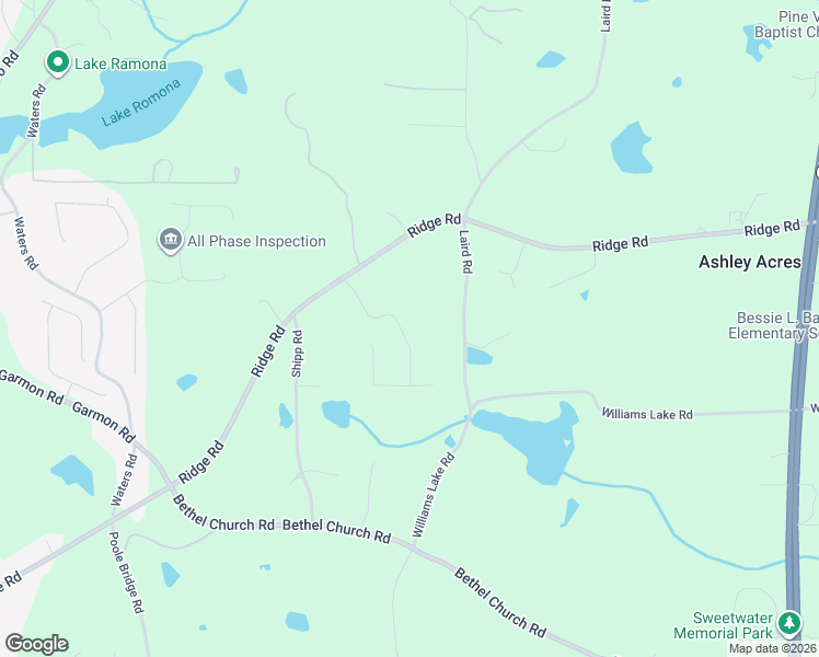 map of restaurants, bars, coffee shops, grocery stores, and more near 215 Shenandoah Drive in Hiram