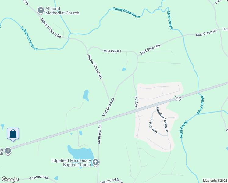 map of restaurants, bars, coffee shops, grocery stores, and more near in Draketown