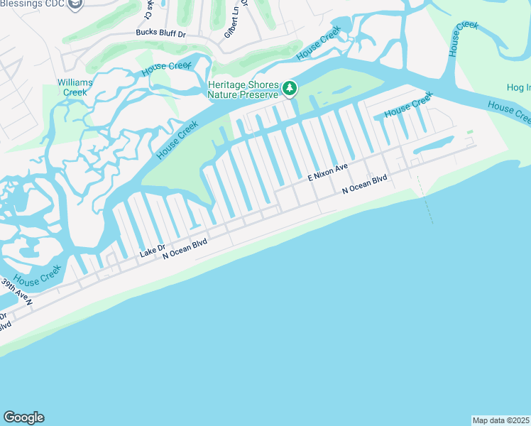 map of restaurants, bars, coffee shops, grocery stores, and more near 301 52nd Avenue North in North Myrtle Beach