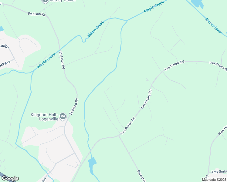 map of restaurants, bars, coffee shops, grocery stores, and more near 2161 Seths Ridge in Loganville