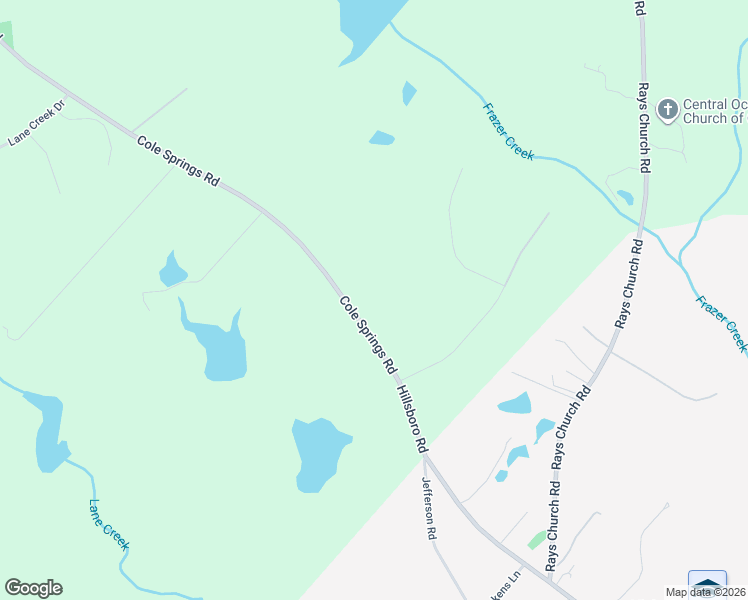 map of restaurants, bars, coffee shops, grocery stores, and more near 2841 Cole Springs Road in Bishop