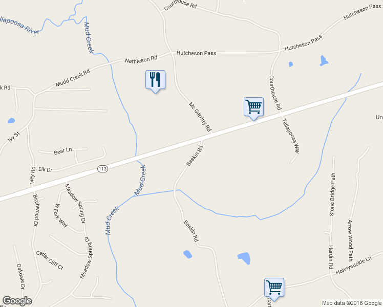 map of restaurants, bars, coffee shops, grocery stores, and more near 98 Baskin Road in Temple