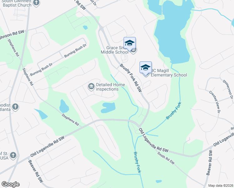 map of restaurants, bars, coffee shops, grocery stores, and more near 1105 Old Loganville Road Southwest in Loganville