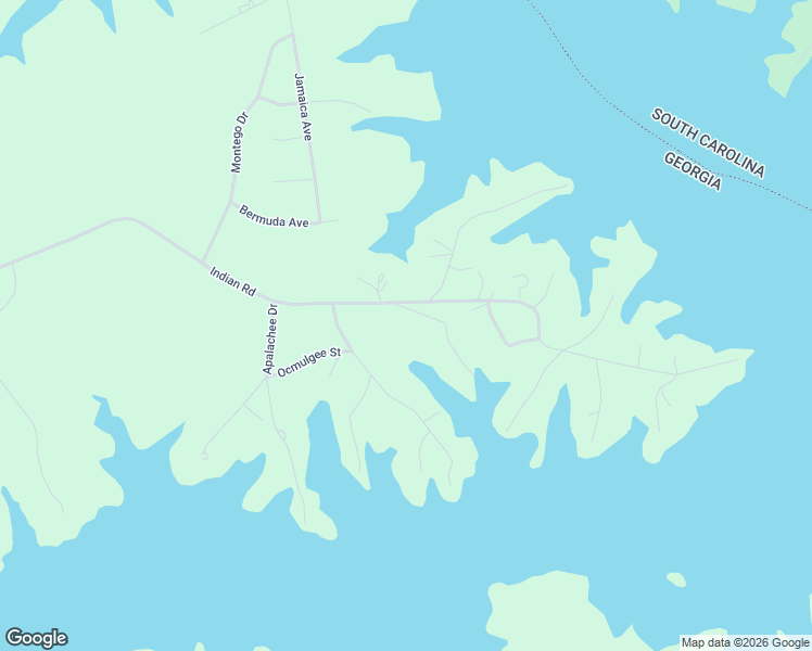 map of restaurants, bars, coffee shops, grocery stores, and more near 1055 Seminole Drive in Lincolnton