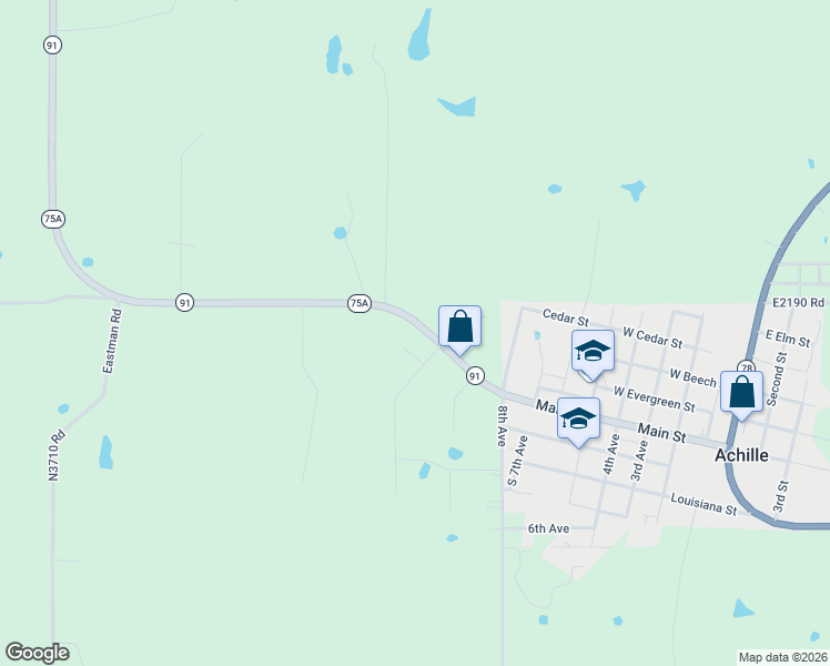 map of restaurants, bars, coffee shops, grocery stores, and more near 12870-13056 Highway 91 in Calera