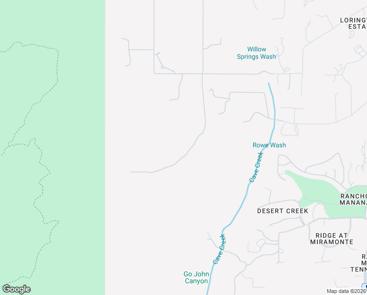 map of restaurants, bars, coffee shops, grocery stores, and more near 39342 North Old Stage Road in Cave Creek