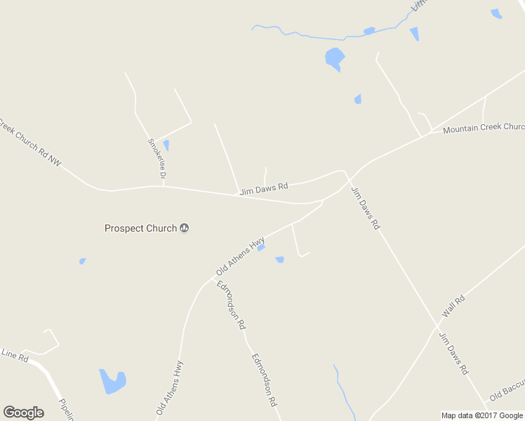 map of restaurants, bars, coffee shops, grocery stores, and more near 1810 Old Athens Highway in Monroe