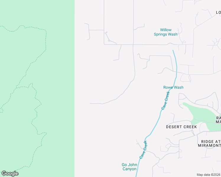 map of restaurants, bars, coffee shops, grocery stores, and more near 39342 North Old Stage Road in Cave Creek